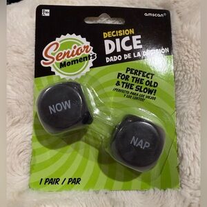 Senior Moments Decision Dice Amscan Over The Hill Novelty